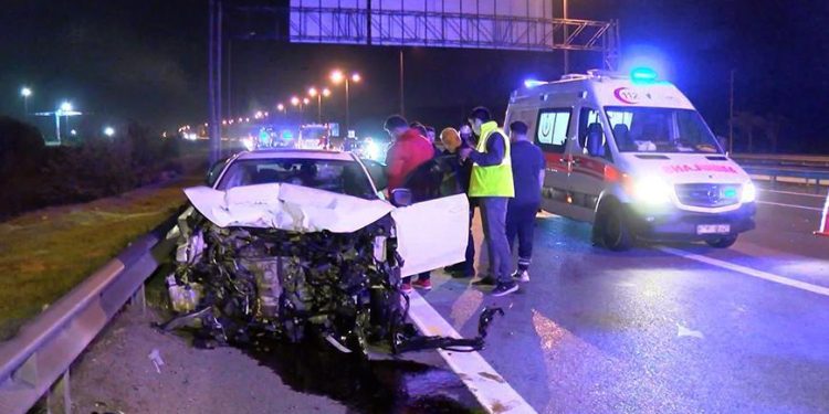 Tiyatro oyuncusu Shpresa Gerxhaliu’nun kullandığı otomobil kaza yaptı